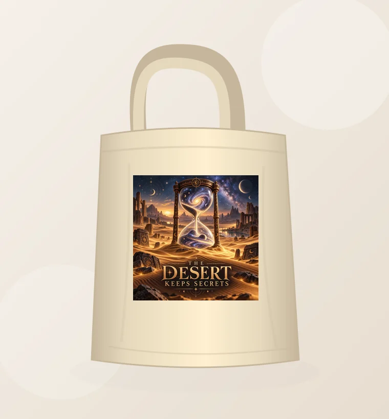 Printed canvas tote bag