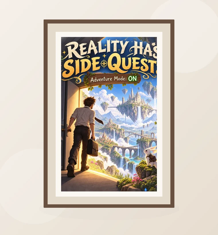 Framed fantasy art print
